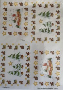 J366 Vellum Sheet - Reindeer & Stars