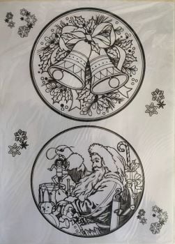 J370 Printed Acetate Sheet - Xmas Designs