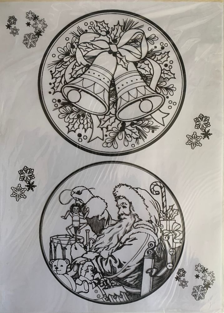 J370 Printed Acetate Sheet - Xmas Designs