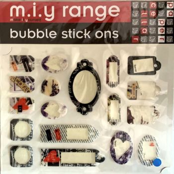 J193 Paper Cellar Bubble Stick Ons - Vintage Frame 1