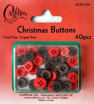 J219 Craftime Christmas Buttons