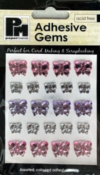 J214 Papermania Adhesive Gems - Pastel Butterflies