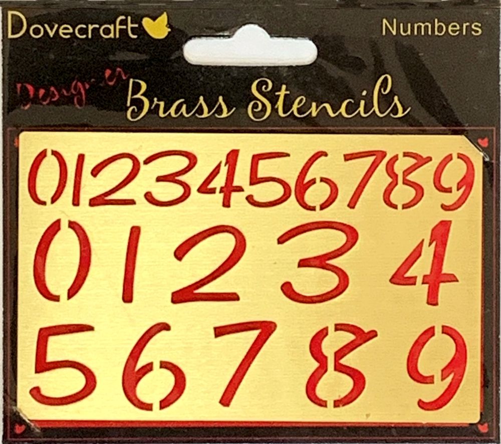 J180 Dovecraft Designer Stencil - Numbers