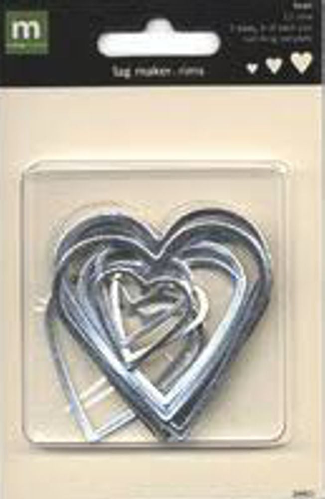 J481 Making Memories Tag Maker Rims - Heart