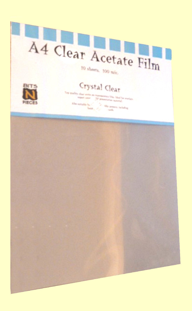 Clear Acetate Film, A4, 10 sheets