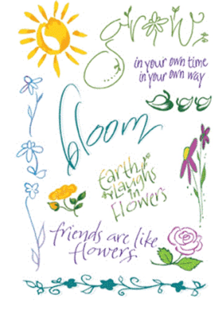 Clear Expressions Clear Rubber Stamps - Garden of Wishes