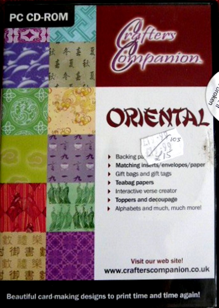 Crafter's Companion 'Oriental' CD