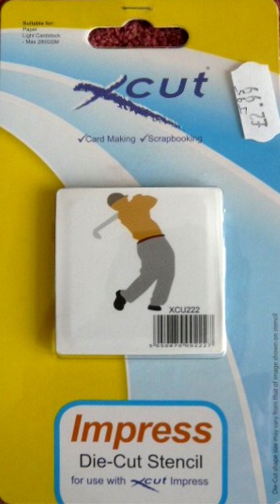 XCut Die Cut Stencil - Golfer