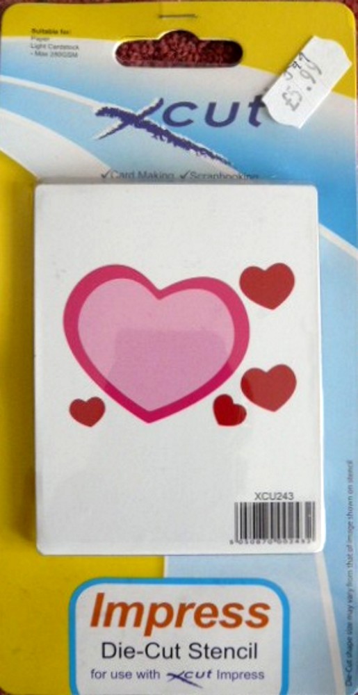 XCut Die Cut Stencil - Hearts