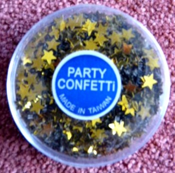 J231 Party Confetti - Gold Stars