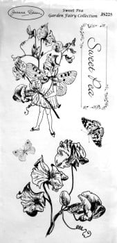 JS225 Joanna Sheen Unmounted Rubber Stamps - Garden Fairy Collection - Sweet Pea