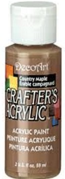 JT564 DecoArt 59 ml Crafter's Acrylic All-Purpose Paint - Country Maple