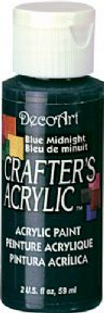 DecoArt 59 ml Crafter's Acrylic All-Purpose Paint - Blue Midnight