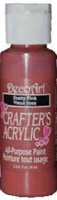 DecoArt 59 ml Crafter's Acrylic All-Purpose Paint - Dust Pink