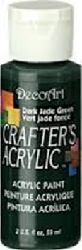 JT575 DecoArt 59 ml Crafter's Acrylic All-Purpose Paint - Dark Jade Green