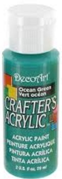 JT581 DecoArt 59 ml Crafter's Acrylic All-Purpose Paint - Ocean Green