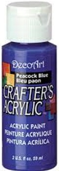 JT585 DecoArt 59 ml Crafter's Acrylic All-Purpose Paint - Peacock Blue