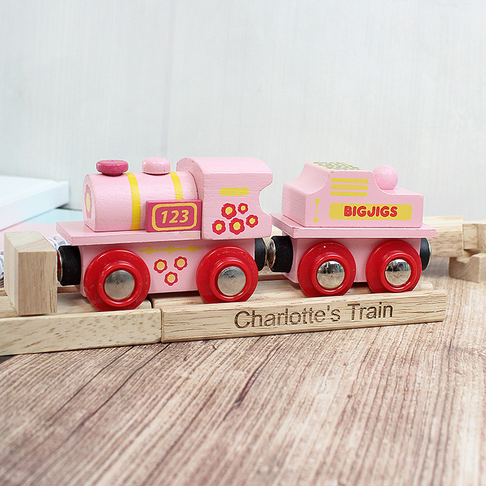 Pink ABC Engine and Track