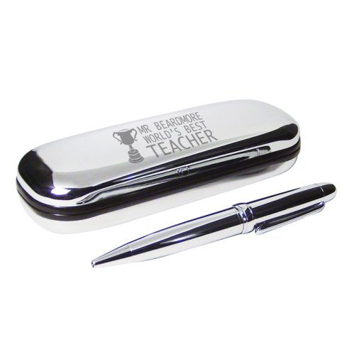 Teacher Trophy Pen and Box Se