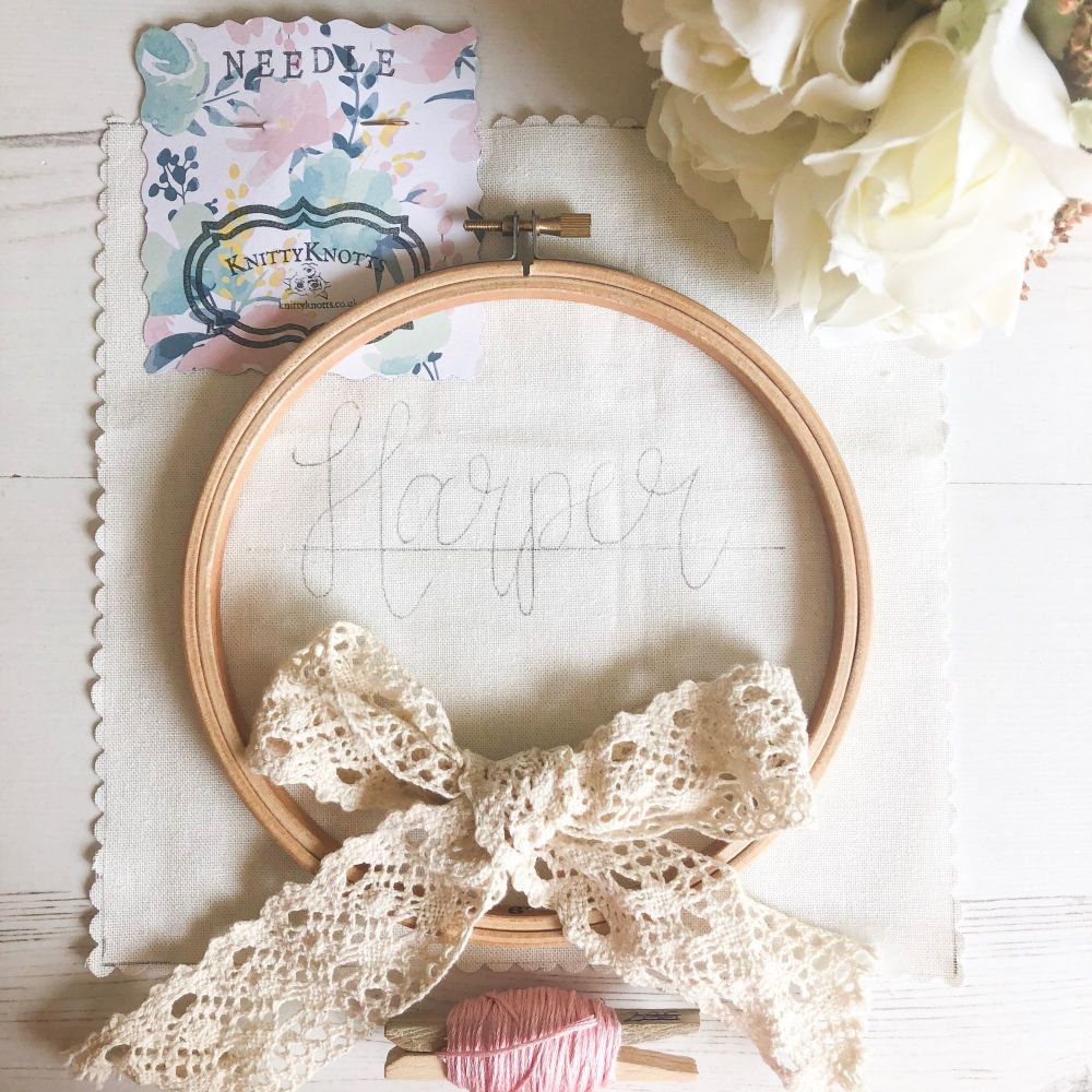 DIY Sew My Name Embroidery Kit