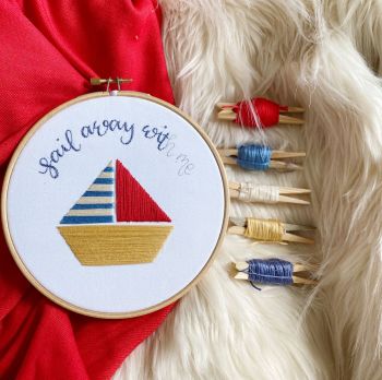 Sail Away With Me Embroidery Kit