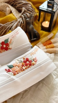 Embroidered  High Top Trainers REMAINING BALANCE