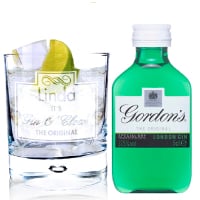 Gin O'Clock Glass & Mini Gin Set