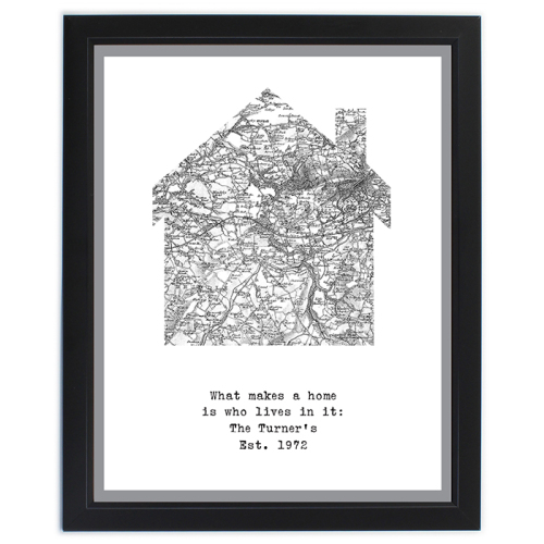 1805 - 1874 Old Series Map Home Framed Print