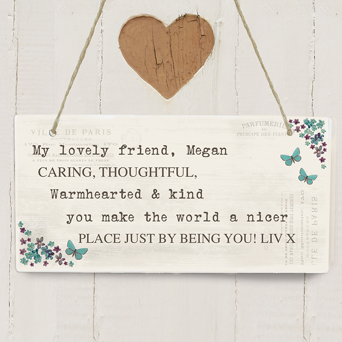 Forget me not Wooden Sign