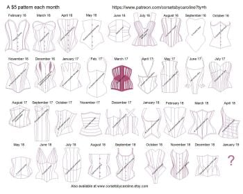Corset Patterns - curvy creations in AutoCAD