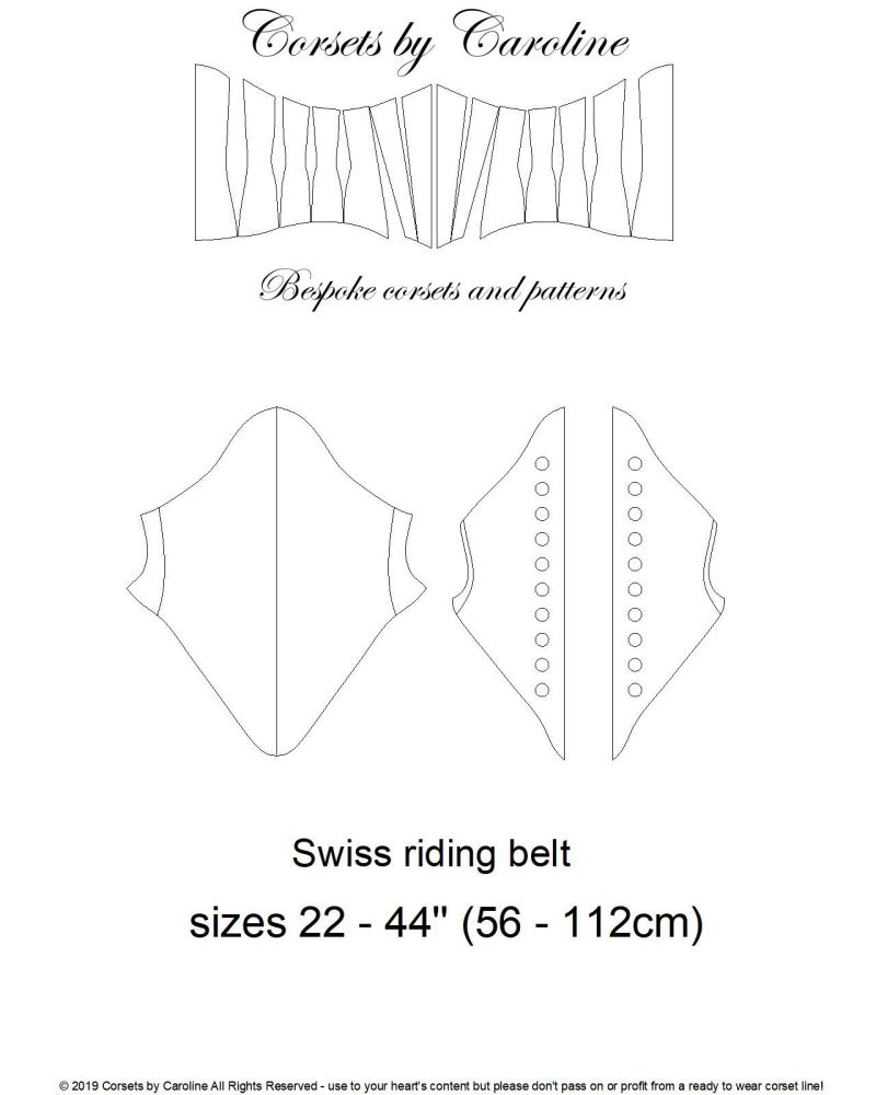 Swiss riding belt digital pattern