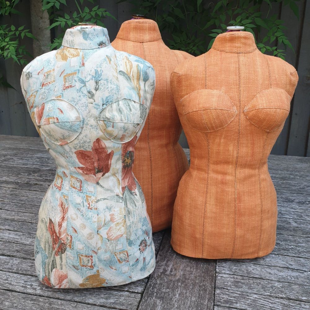 Multi-sized corseted Victorian dress form (half-sized) digital pattern