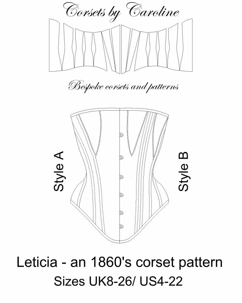 Leticia - an 1860's-inspired corset patern