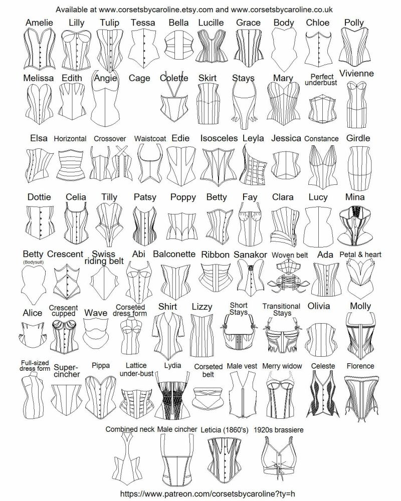 The ultimate corset making guides (plus a simple under-bust pattern ...