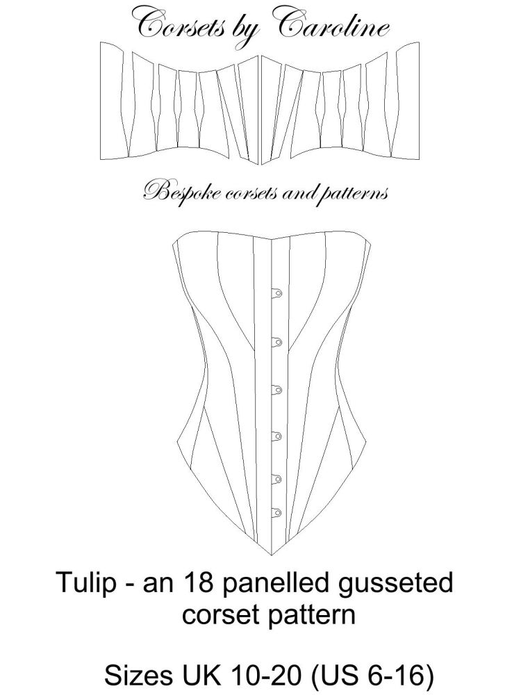 Tulip digital corset pattern