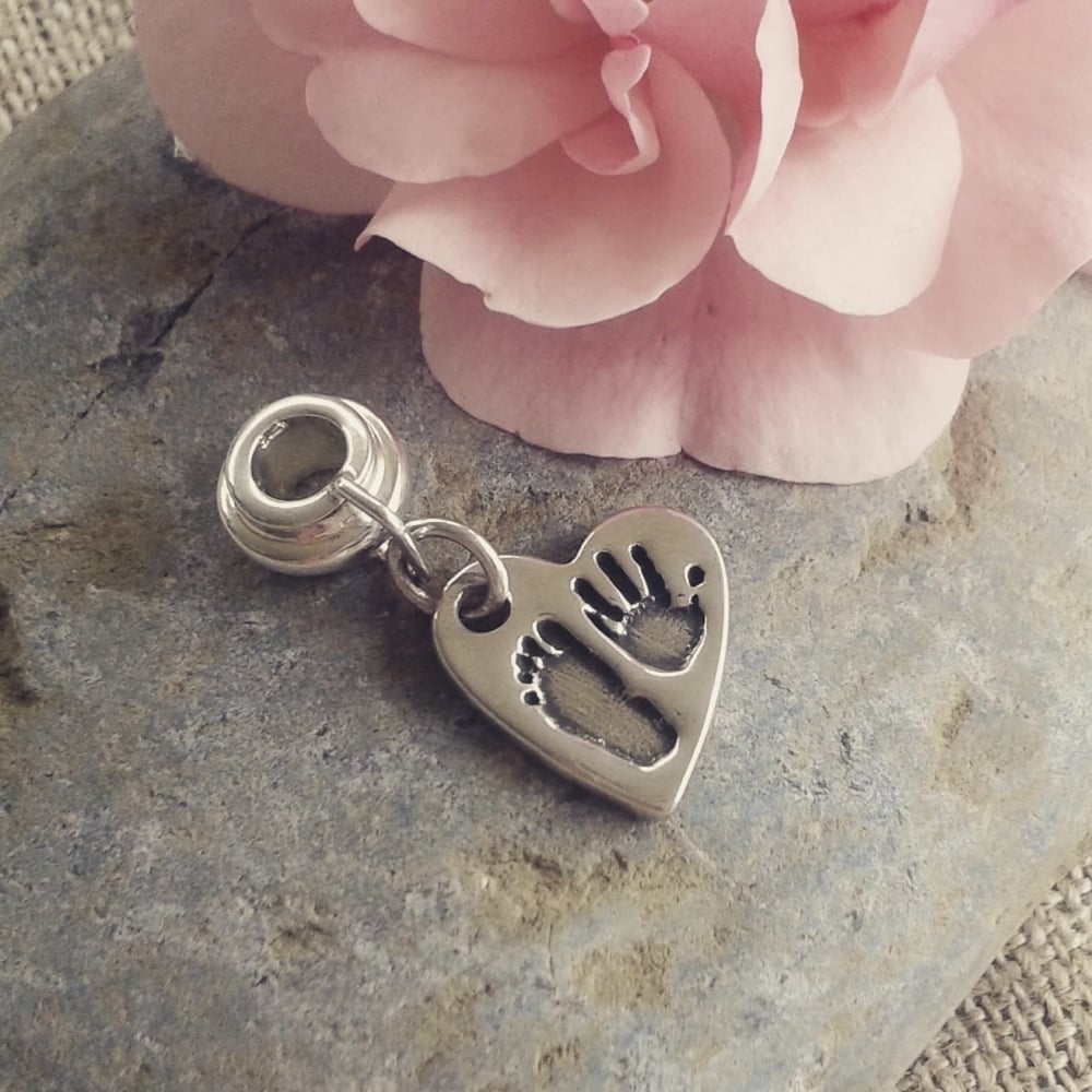 handprint and footprint charm