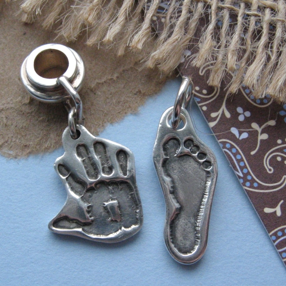 cut out handprint charm