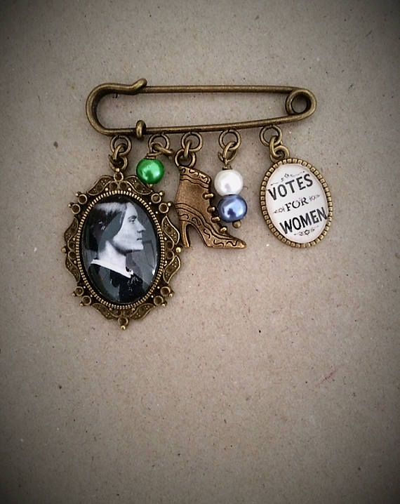 Susan Anthony / Votes for Women Pin Brooch