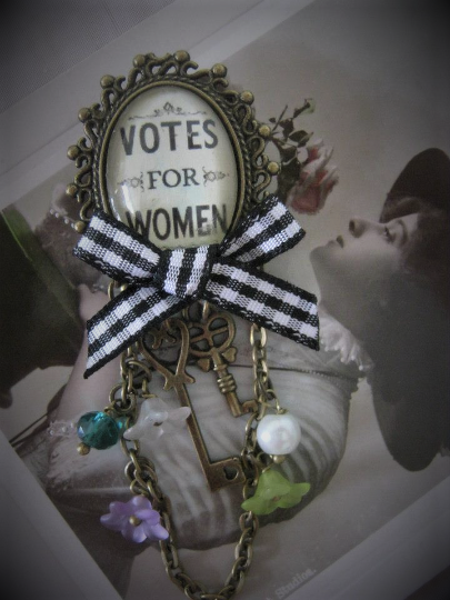 Votes for Women Pin Brooch