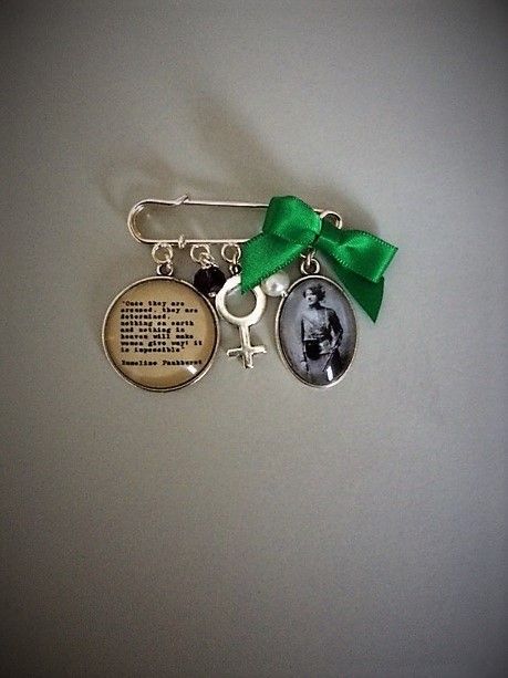 Mary Leigh / Suffragette Quote Pin Brooch