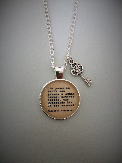 Personalised Quote circle Necklace| Posh Totty Designs