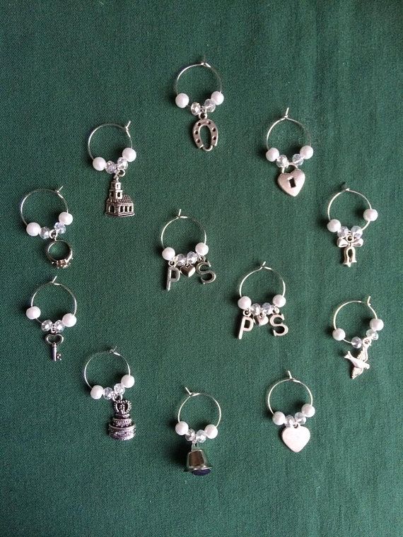 Wedding / Shower / Engagement Party Wine Glass Charms
