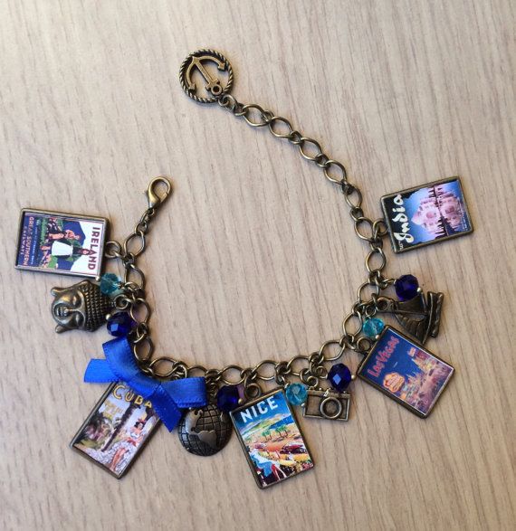 PERSONALISED Vintage Traveller  Bracelet