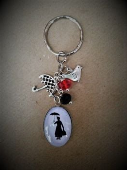 Mary Poppins Style Keyring / Keychain