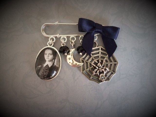 Wednesday Addams Halloween Pin Brooch