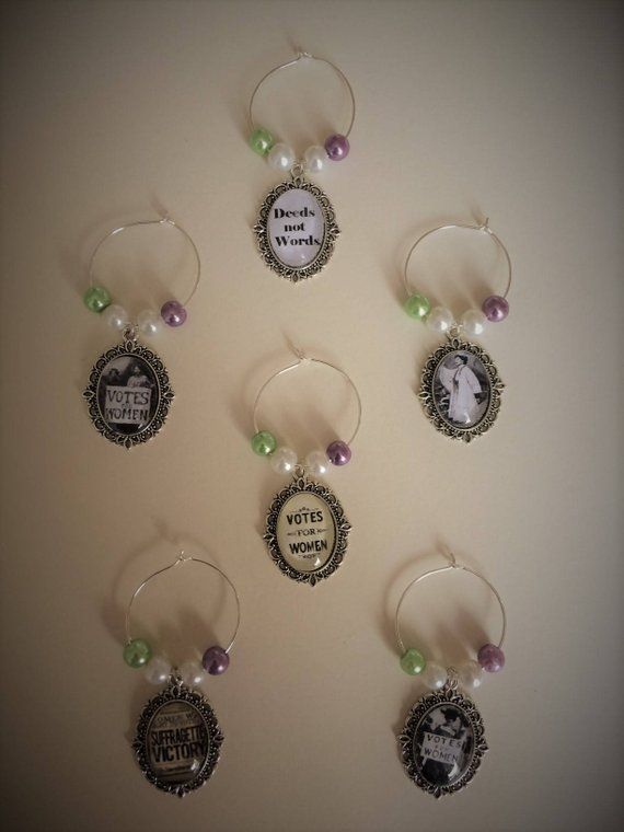 Votes for Women Wine Glass Charms