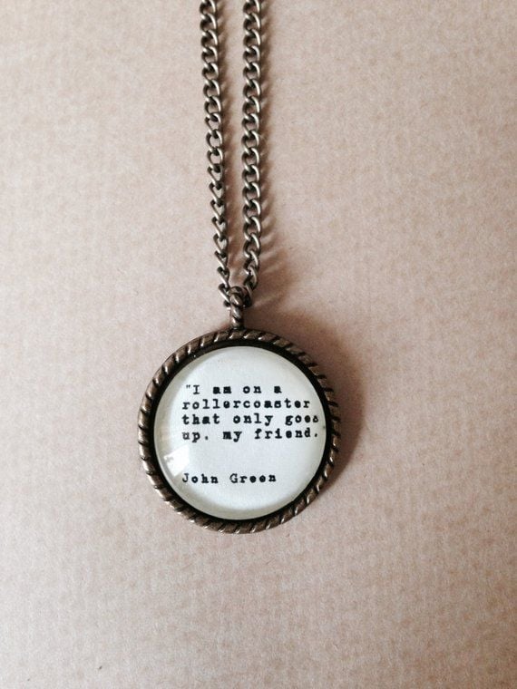 John Green Quote Necklace - 