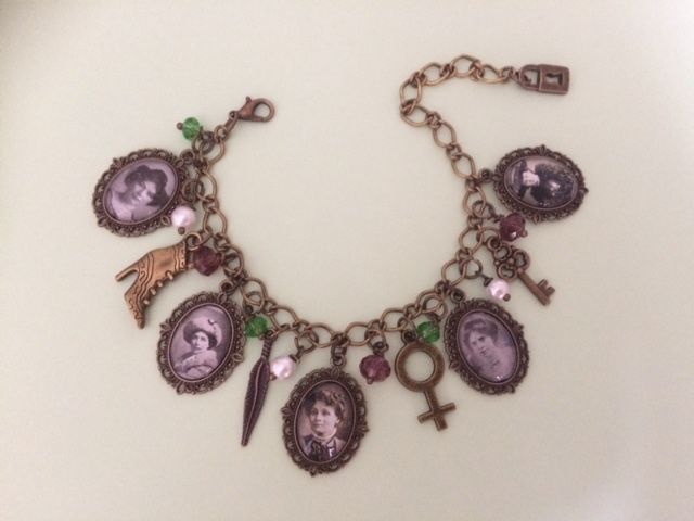 Vintage Suffragette Charm Bracelet