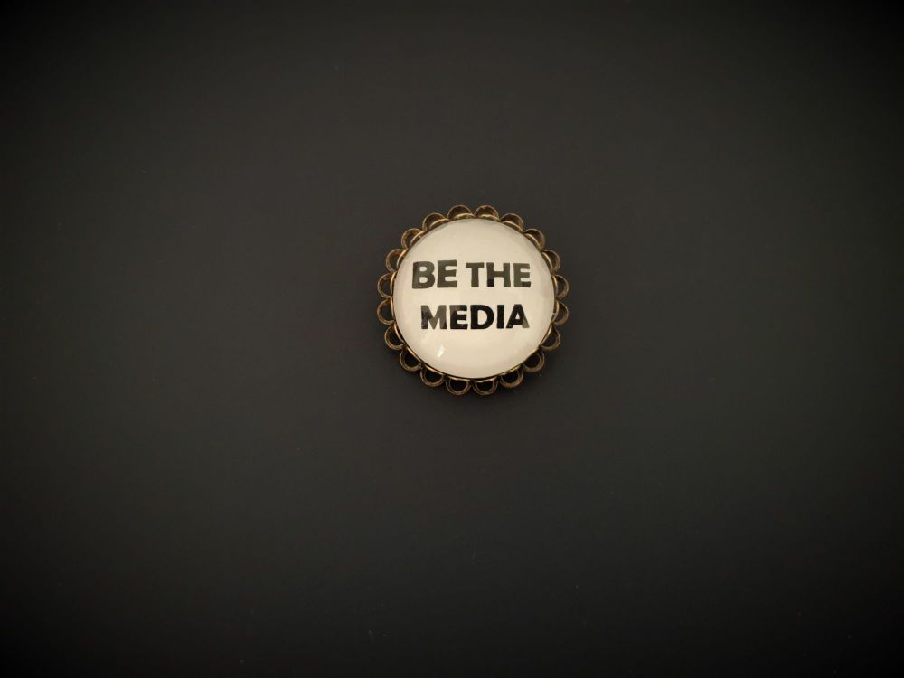 Be The Media Pin Brooch