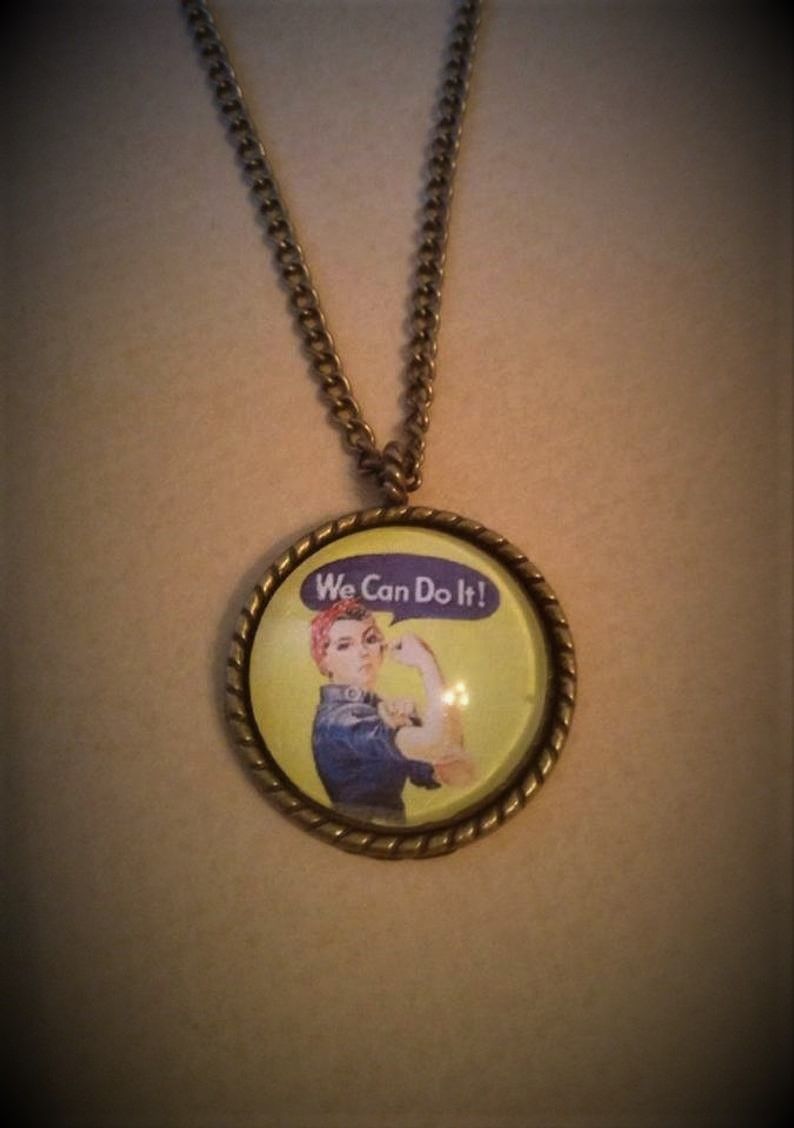 We Can do It - Rosie the Riveter Necklace
